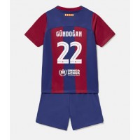 Barcelona Ilkay Gundogan #22 Replica Home Minikit 2023-24 Short Sleeve (+ pants)